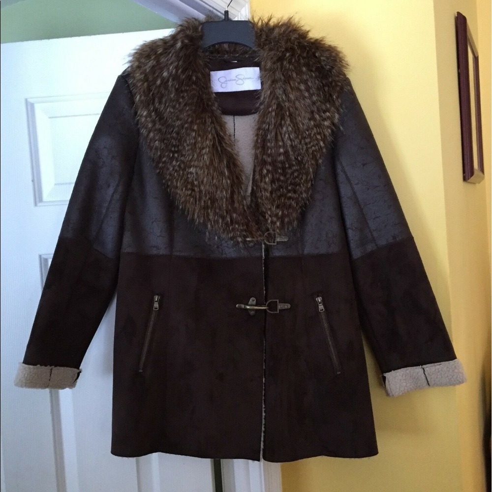 New Jessica Simpson Faux Leather Coat